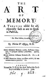 Tapa de The art of memory