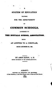 Tapa de A System of Education Proposed for the Improvement of Common Schools