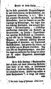 Tapa de Begyndelsesgrunde af arithmetik, geometrie og plane og sphaeriske trigonometrie