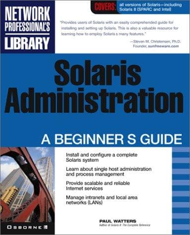 Tapa de Solaris administration