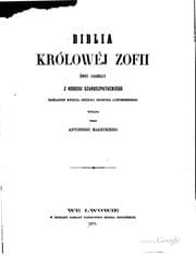 Tapa de Biblia Królowéj Zofii, żony Jagiełły, z kodexu szaroszpatackiego: z Kodexu ..