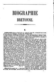 Tapa de Biographie bretonne: recueil de notices sur tous les Bretons qui se sont ..
