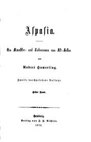 Tapa de Aspasia: Ein Künstler- und Liebesroman aus alt-hellas