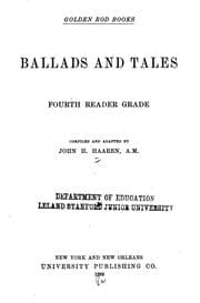 Tapa de Ballads and Tales.: Fourth Reader Grade