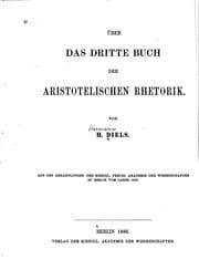 Tapa de Über das dritte Buch der aristotelischen Rhetorik