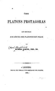 Tapa de Über Platons Protagoras: Ein Beitrag zur Lösung der platonischen Frage