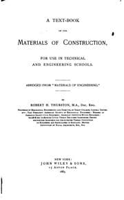 Tapa de A text-bbok of the materials of construction