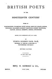 Tapa de British Poets of the Nineteenth Century: Poems by Wordsworth, Coleridge, Scott, Byron, Shelley ..