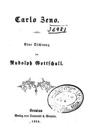 Tapa de Carlo Zeno: Ein Dichtung