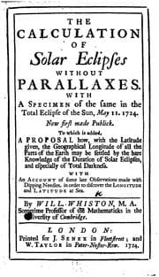 Tapa de The Calculation of Solar Eclipses Without Parallaxes: With a Specimen of the Same in the Total ..