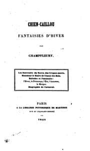 Tapa de Chien-Caillou: fantaisies d'hiver