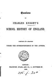 Tapa de Charles Knight's school history of England, abridged from the Popular history of England. [With ..