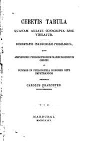 Tapa de Cebetis Tabula quanam aetate conscripta esse videatur