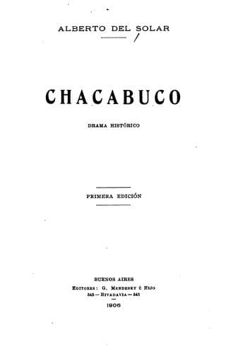 Tapa de Chacabuco: Drama histórico