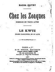 Tapa de Chez les Zoaques: comédie en trois actes