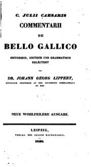 Tapa de C. Julii Caesaris Commentarii de bello gallico