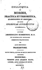 Tapa de Colloquia de morbis, practica et theoretica