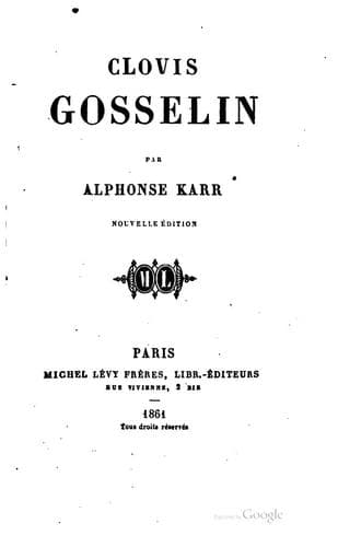 Tapa de Clovis Gosselin