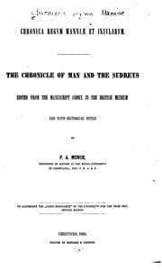 Tapa de The chronicle of Man and the Sudreys