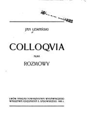 Tapa de Colloqvia albo rozmowy