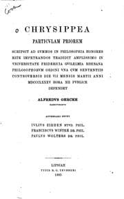 Tapa de Chrysippea particulam priorem