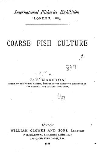 Tapa de Coarse Fish Culture