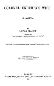 Tapa de Colonel Enderby's Wife: A Novel