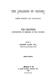Tapa de The Colleges of Oxford
