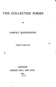Tapa de The Collected Poems of Samuel Waddington