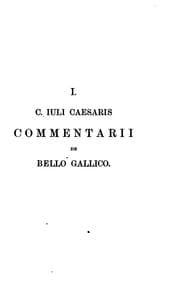 Tapa de Commentarii cum A. Hirti aliorumque supplementis