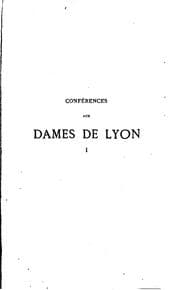 Tapa de Conférences aux dames de Lyon