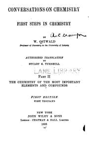 Tapa de Conversations on chemistry v. 2, 1906