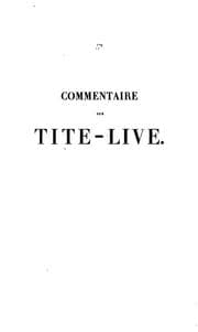 Tapa de Commentaire sur Tite-Live: Complément de l'édition du Tite-Live de la Collection des auteurs ..