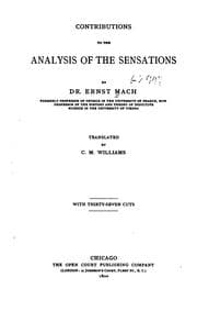 Tapa de Contributions to the analysis of the sensations