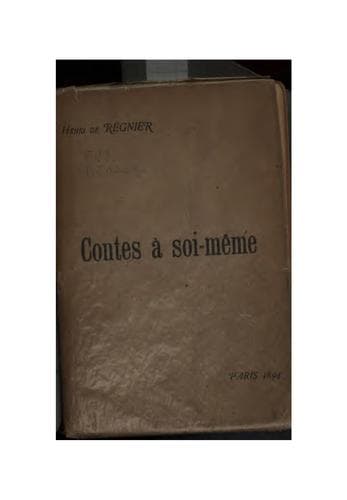 Tapa de Contes à soi-même