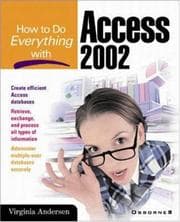 Tapa de How to do everything with Access 2002