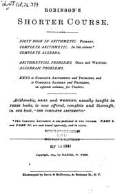 Tapa de The Complete Arithmetic, Oral and Written: Second Part