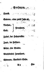 Tapa de David: Ein Trauerspiel