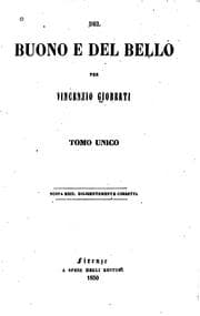 Tapa de Del buono e del bello