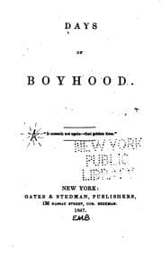 Tapa de Days of Boyhood