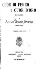 Tapa de Cuor di ferro e cuor d'oro: romanzo