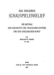 Tapa de Das Dresdner Schauspielerrelief: ein Beitrag zur Geschichte des tragischen ..