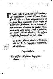 Tapa de Delle poesie di Gabriello Chiabrera parte prima [-terza.]