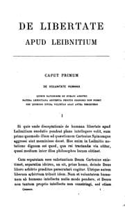 Tapa de De libertate apud Leibnitium ..