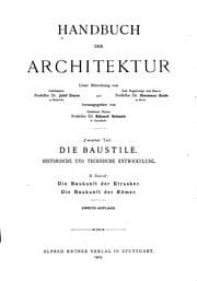 Tapa de Die Baukunst der Etrusker: Die Baukunst der Römer