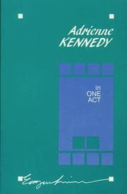 Tapa de Adrienne Kennedy in one act