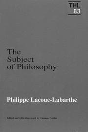 Tapa de The subject of philosophy