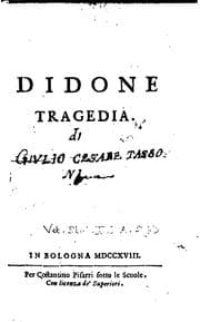 Tapa de Didone,: tragedia.