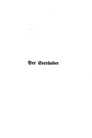 Tapa de Der Seeräuber: Lustspiel in vier Aufzügen