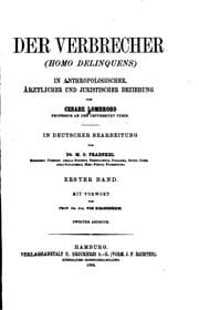 Tapa de Der Verbrecher(homo Delinquens) in anthropologischer, ärztlicher und juristischer Beziehung